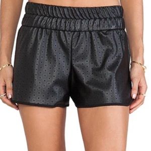 🍎Charles Henry Pleather Shorts